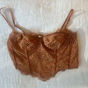 Free People Lace Crop Bustier
